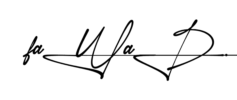 Unique Fawad signature design