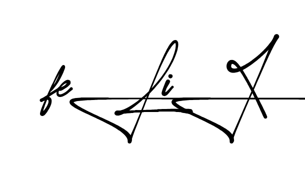 Unique Felix signature design