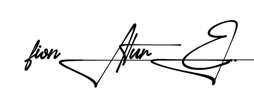 Fiona Signature handwritten-looking signature idea
