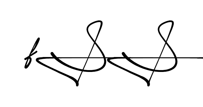 Fs S handwritten-looking signature idea