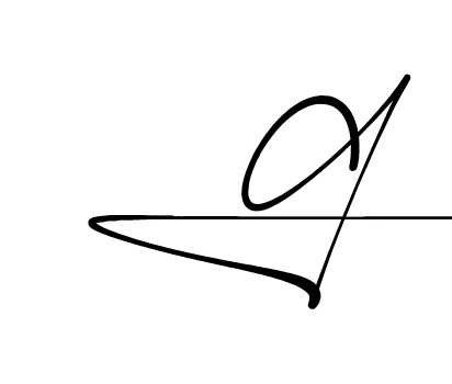 G handwritten-looking signature idea
