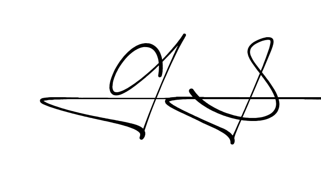 Gs handwritten-looking signature idea