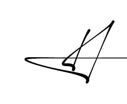 H handwritten-looking signature idea
