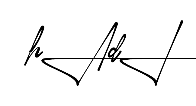 Unique Hadi signature design