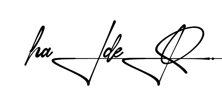 Unique Haider signature design