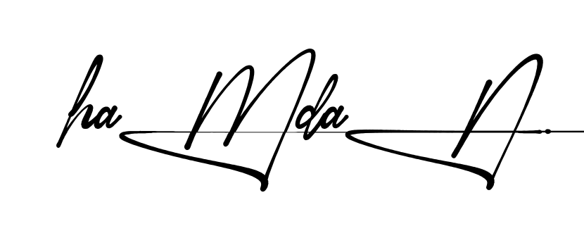 Unique Hamdan signature design
