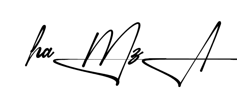 Unique Hamza signature design