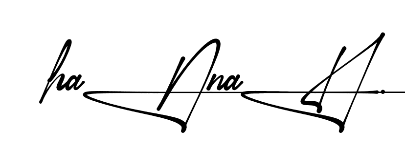 Unique Hannah signature design