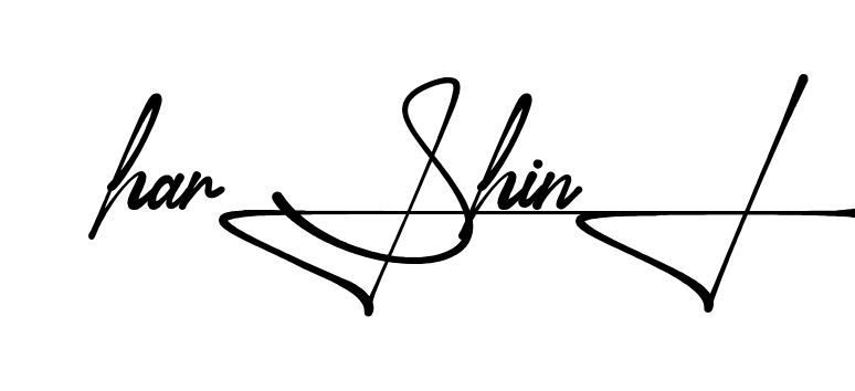 Harshini handwritten-looking signature idea