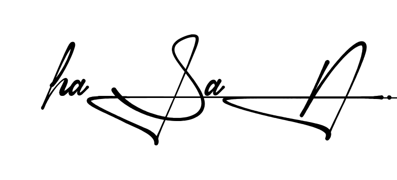 Unique Hasan signature design