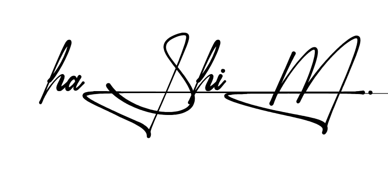 Unique Hashim signature design