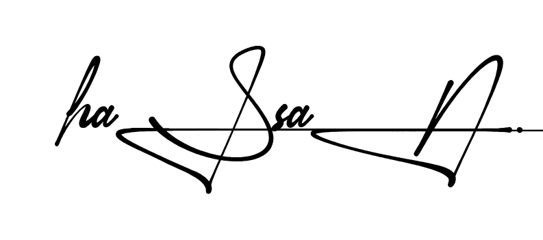 Unique Hassan signature design