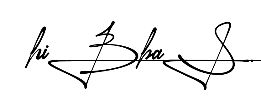 Hibba S handwritten-looking signature idea