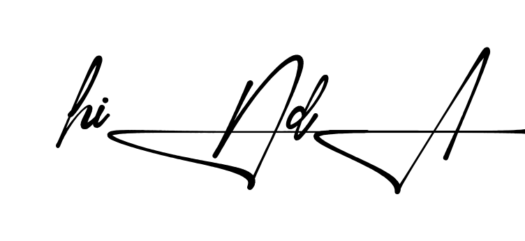 Hinda handwritten-looking signature idea