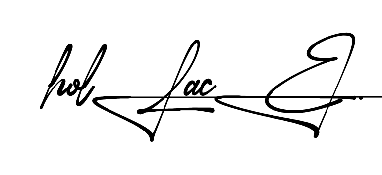 Hollace handwritten-looking signature idea