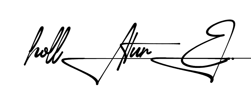Hollace Signature handwritten-looking signature idea