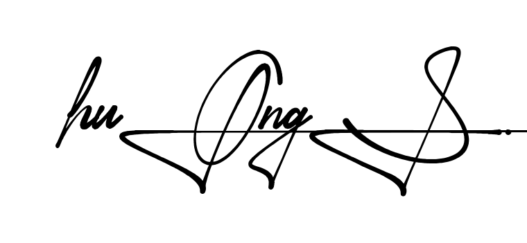 Huong S handwritten-looking signature idea