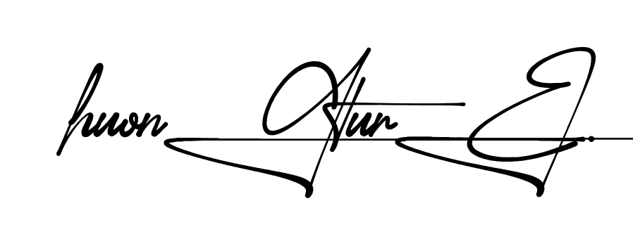 Huong Signature handwritten-looking signature idea