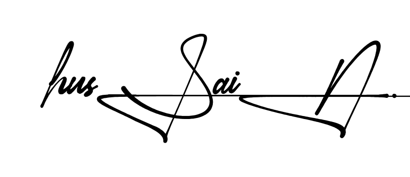 Unique Hussain signature design