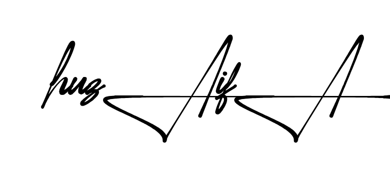 Unique Huzaifa signature design
