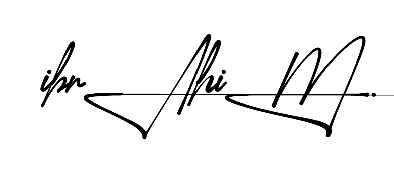 Unique Ibrahim signature design