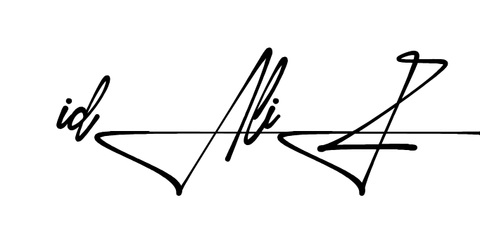 Idaliz handwritten-looking signature idea