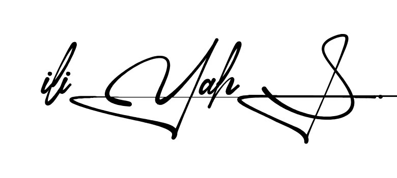 Iliyah S handwritten-looking signature idea