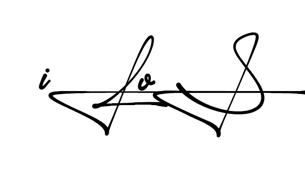Ilo S handwritten-looking signature idea