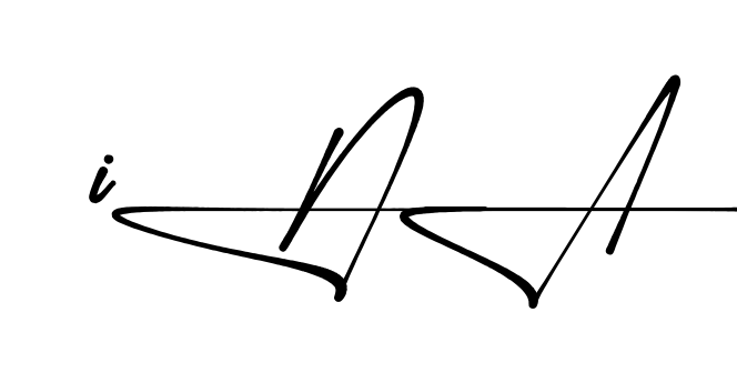 Ina handwritten-looking signature idea