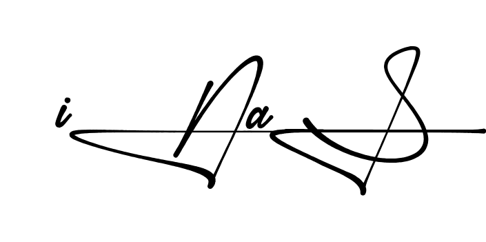 Ina S handwritten-looking signature idea