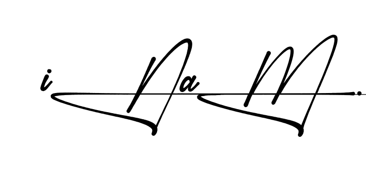 Unique Inam signature design