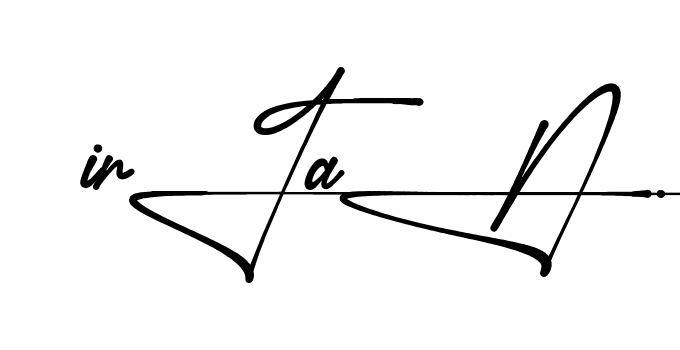 Unique Irfan signature design