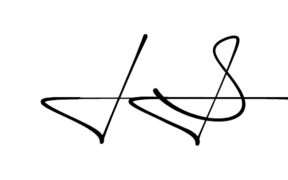 Is handwritten-looking signature idea