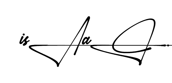 Unique Isaac signature design