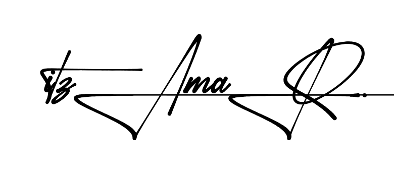 Itzamar handwritten-looking signature idea