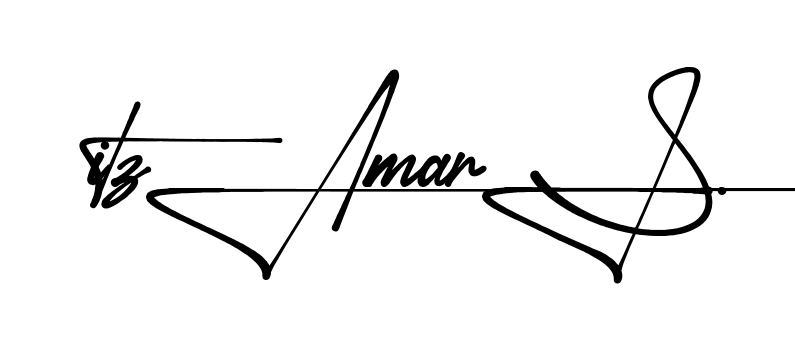 Itzamar S handwritten-looking signature idea