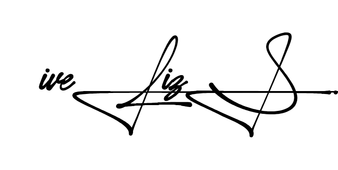 Iveliz S handwritten-looking signature idea