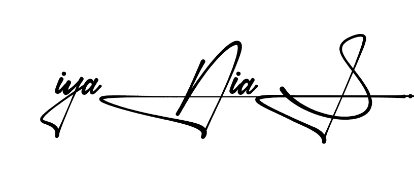 Iyania S handwritten-looking signature idea