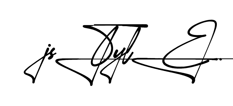J Style handwritten-looking signature idea