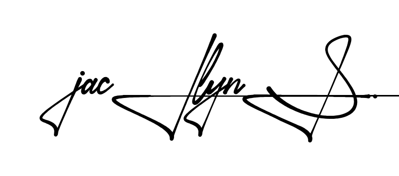 Jacilyn S handwritten-looking signature idea