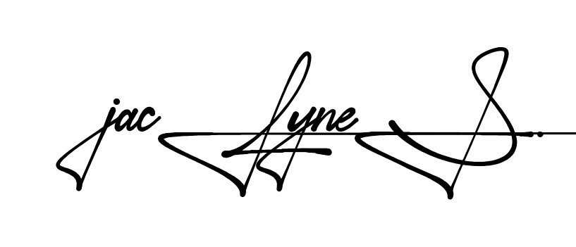 Jaclyne S handwritten-looking signature idea