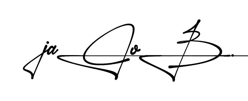 Unique Jacob signature design