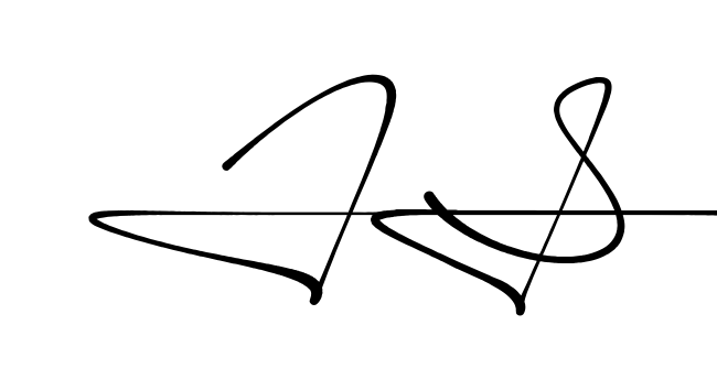 Js handwritten-looking signature idea