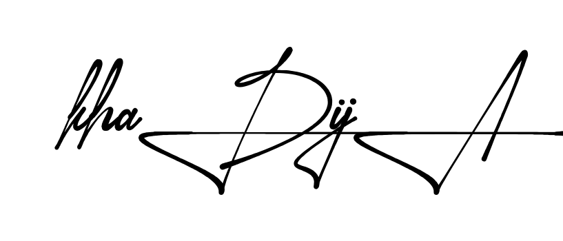 Unique Khadija signature design