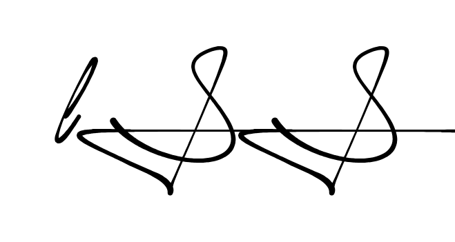 Ls S handwritten-looking signature idea