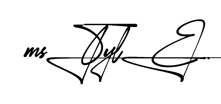 M Style handwritten-looking signature idea