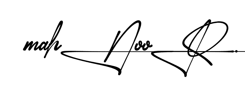 Unique Mahnoor signature design