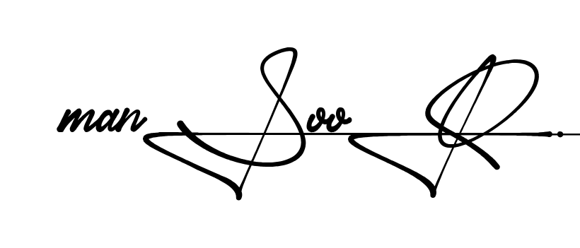 Unique Mansoor signature design