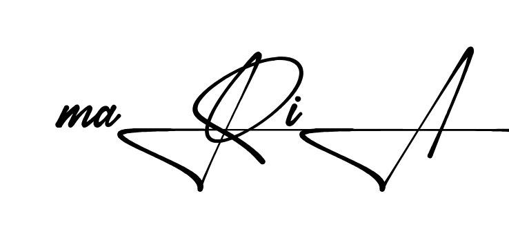 Unique Maria signature design