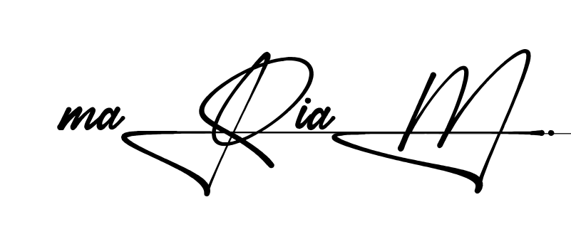 Unique Mariam signature design